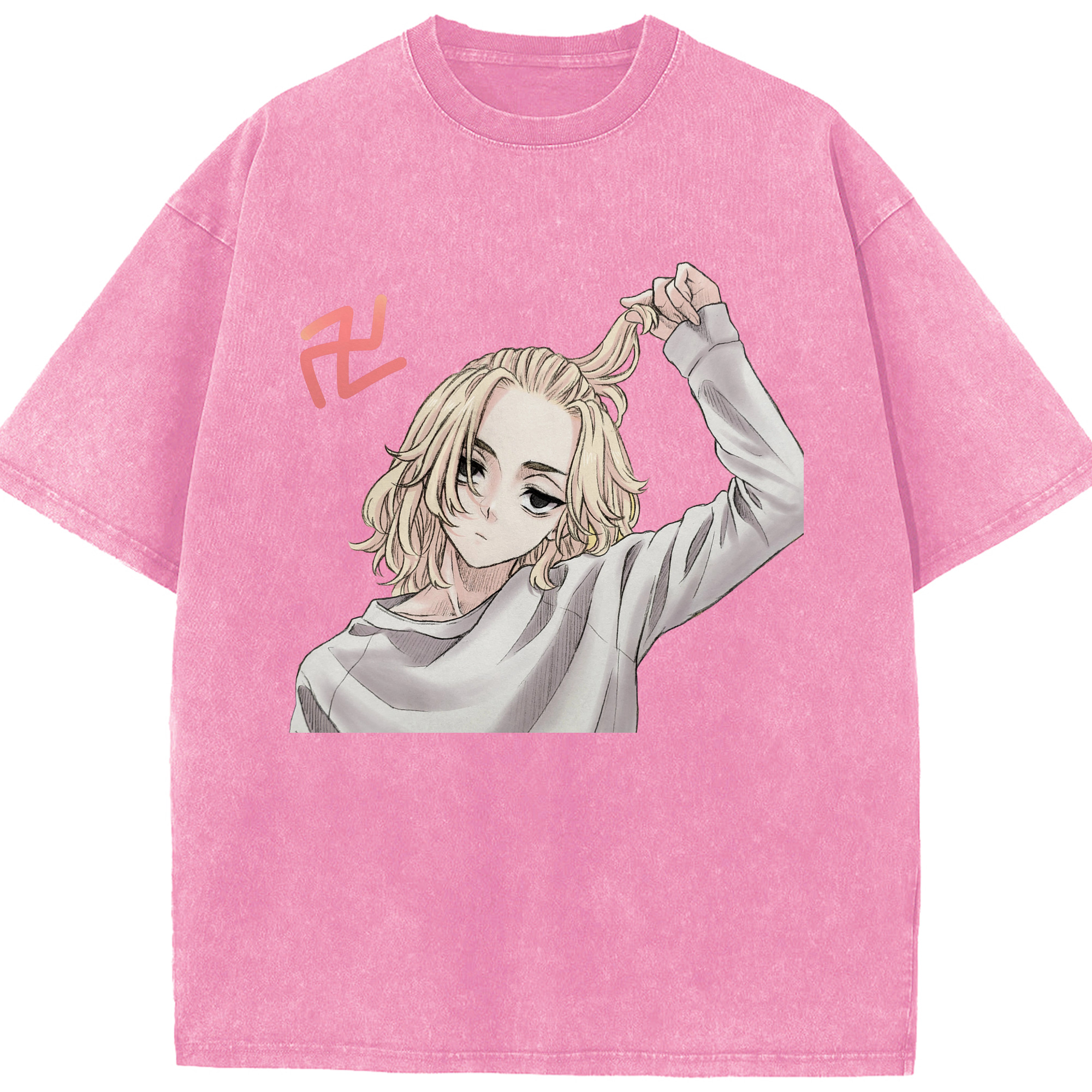 （画像用） 東京リベンジャーズ Tokyo Revengers 綿100% ヴィンテージ風 半袖Tシャツ（フロントプリント）